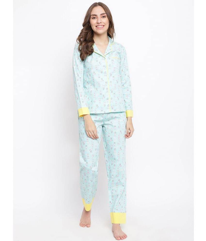 La Intimo - Multicolor Cotton Women's Nightwear Nightsuit Sets ( Pack of 1 )     			La Intimo - Multicolor Cotton Women's Nightwear Nightsuit Sets ( Pack of 1 )