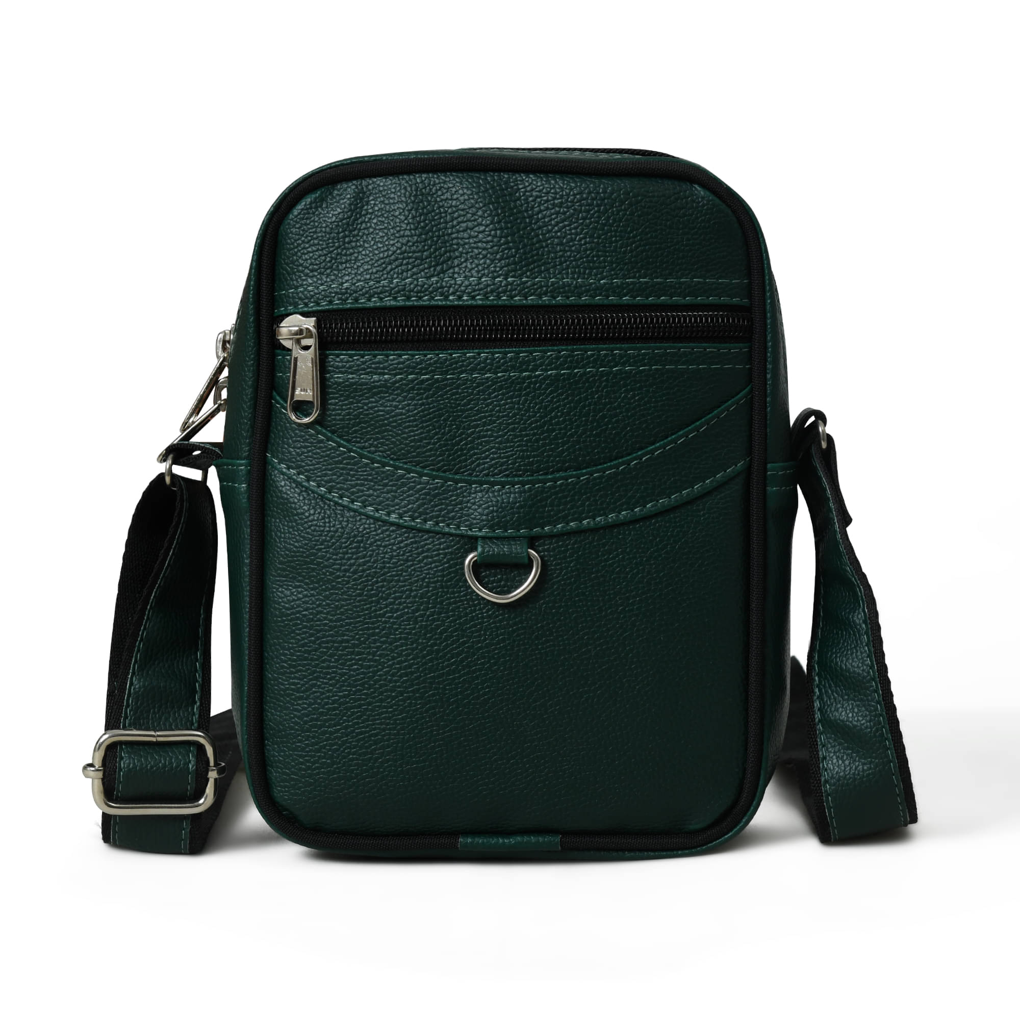     			MATRICE - Green Solid Messenger Bag
