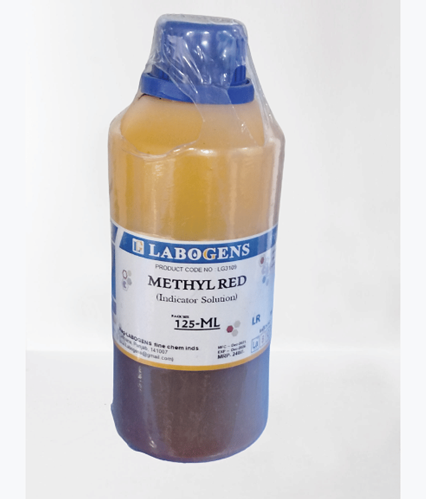 METHYL RED indicator solution 125ML - Stationery | Buy online on ZillyBuy
