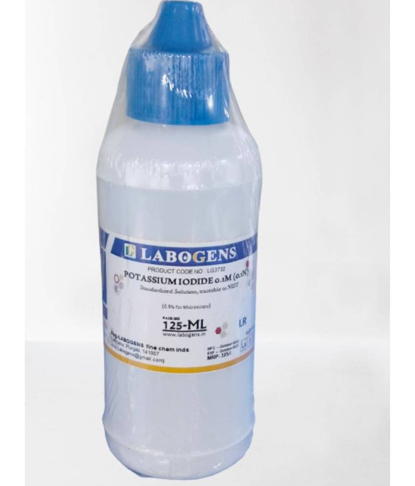     			POTA/SSIUM IO-DIDE 0.1M (0.1N)Standardized Solution, traceable to NI 125MLST