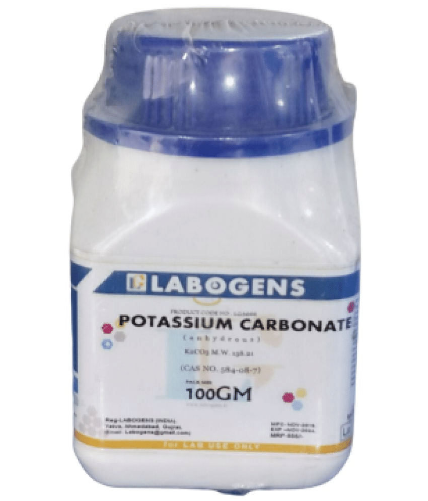     			POTASSIUM CARBONATE (anhydrous) 100GM