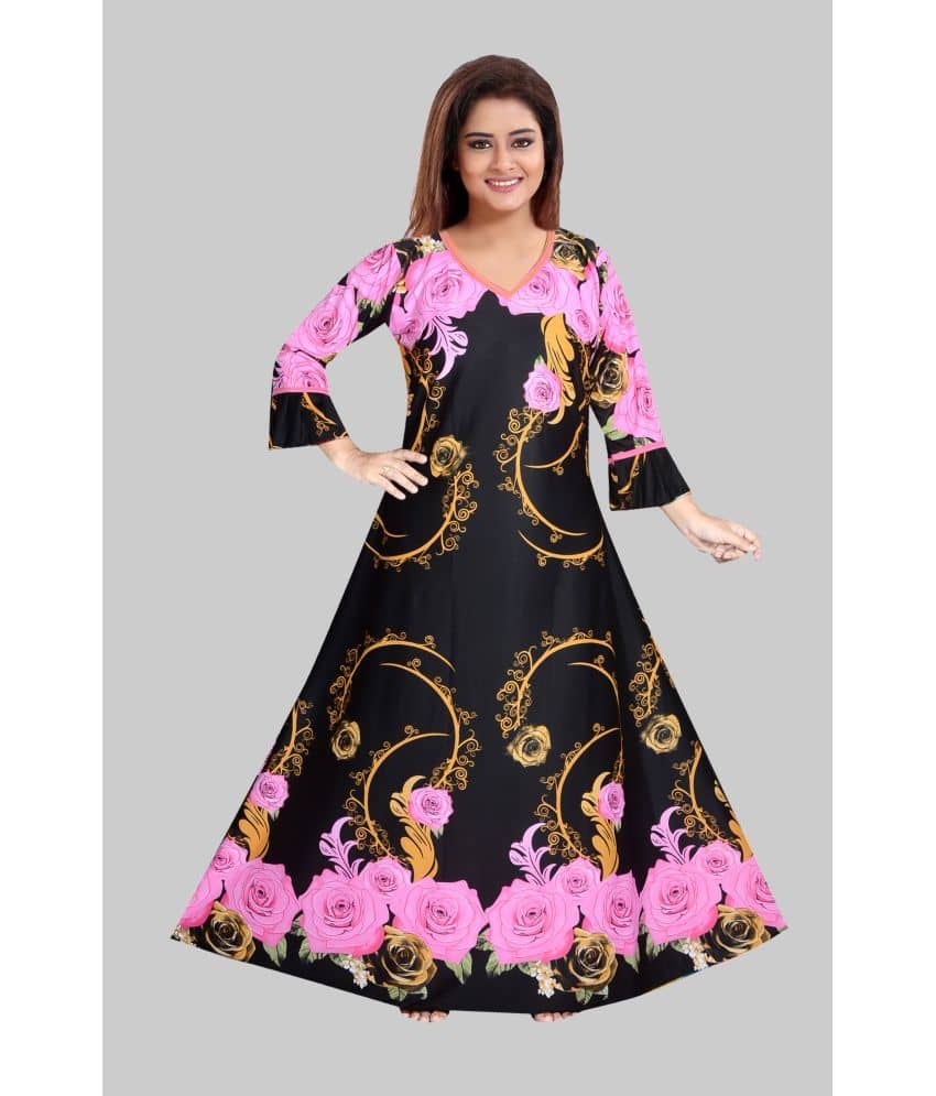 PURSA - Lime Green Satin Women's Nightwear Nighty & Night Gowns ( Pack of 1 ) - Nightwear & Loungewear | Buy online on ZillyBuy