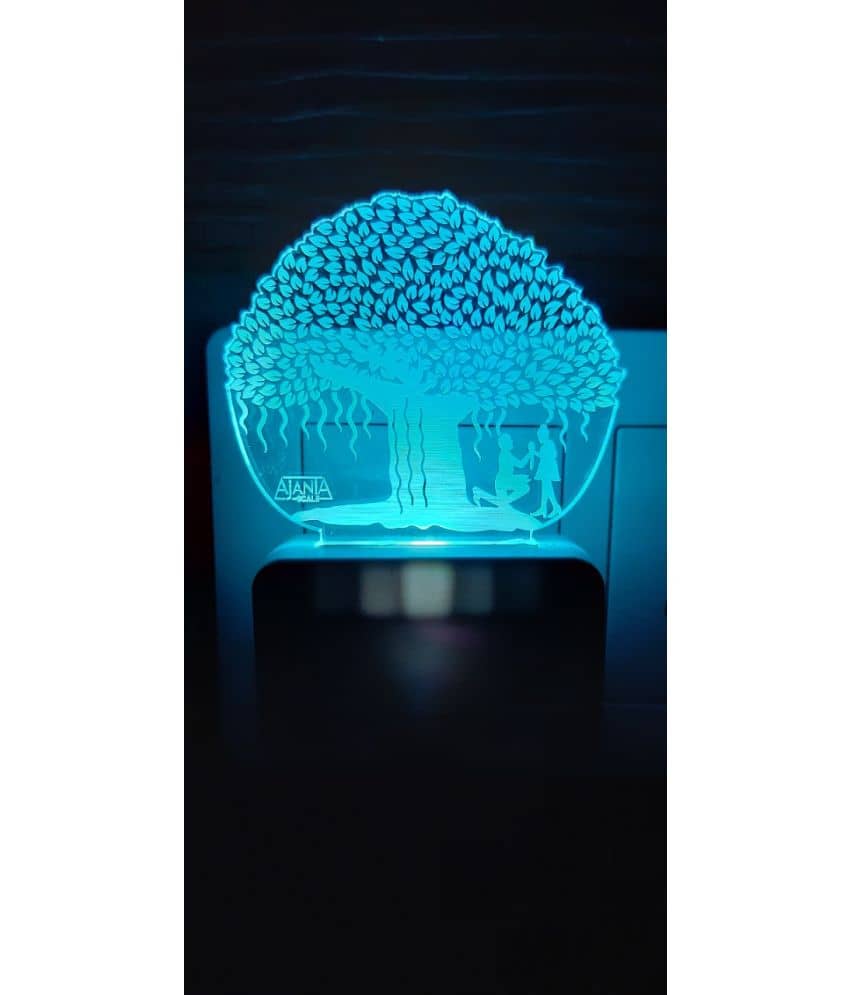 SUPERAJANTA Multicolor Night Lamp ( Pack of 1 )