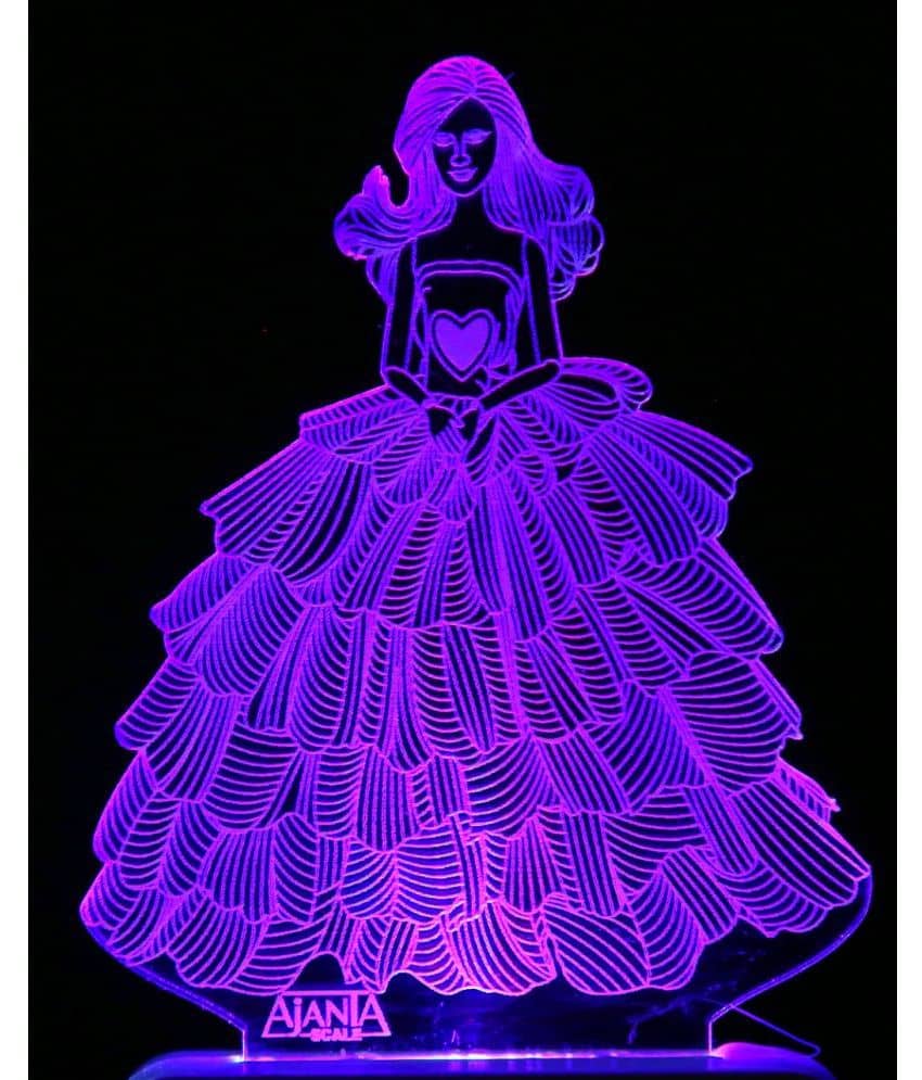 SUPERAJANTA Multicolor Night Lamp ( Pack of 1 )