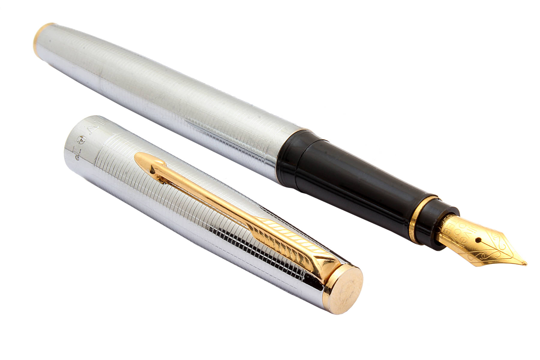     			Srpc Oliver 48 Cornet Stainless Steel3in1 Ink Filling Mechanism Fountain Pen Golden Trims Black Grip