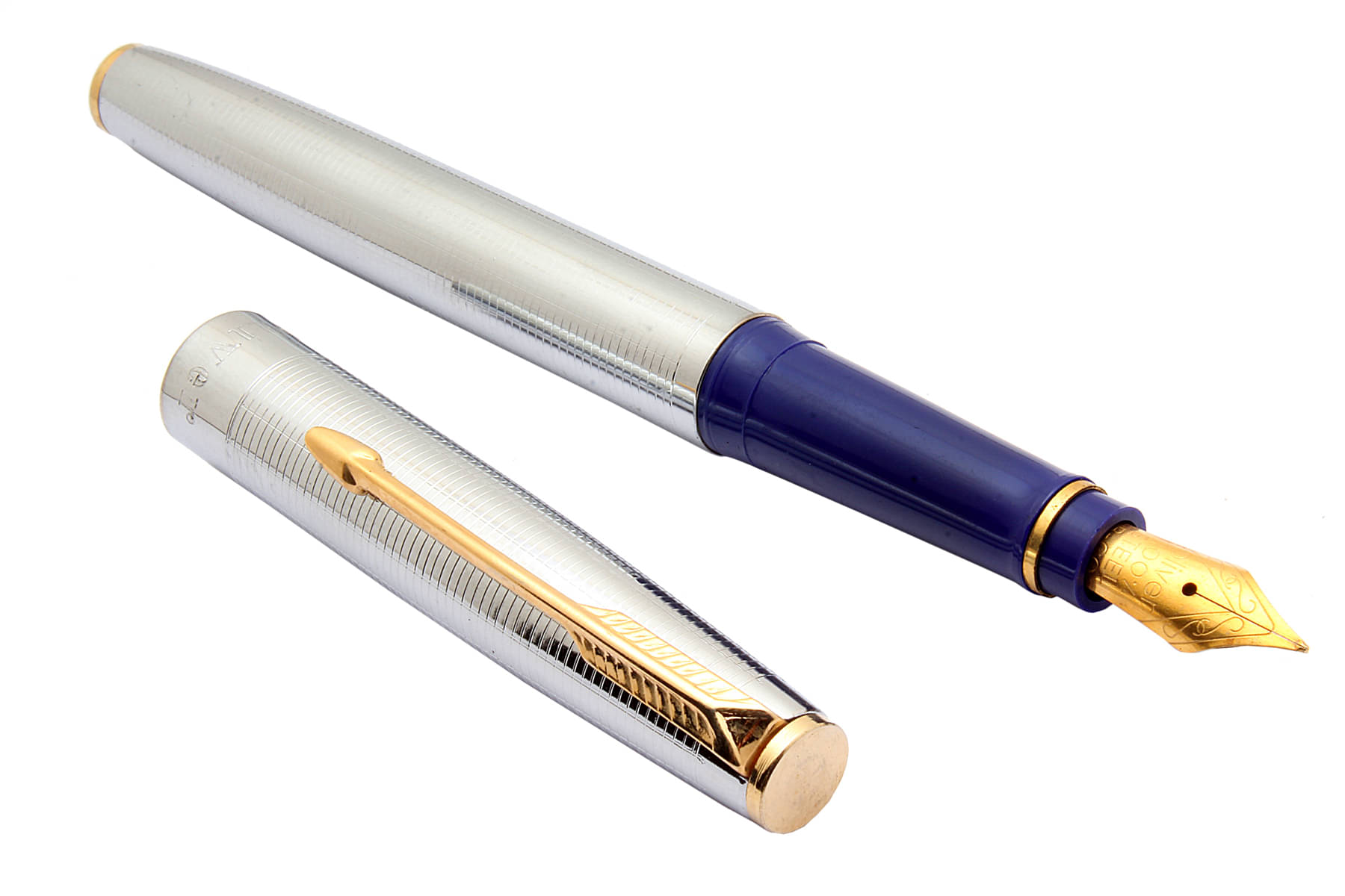     			Srpc Oliver 48 Cornet Stainless Steel 3in1 Ink Filling Mechanism Fountain Pen Golden Trims Blue Grip