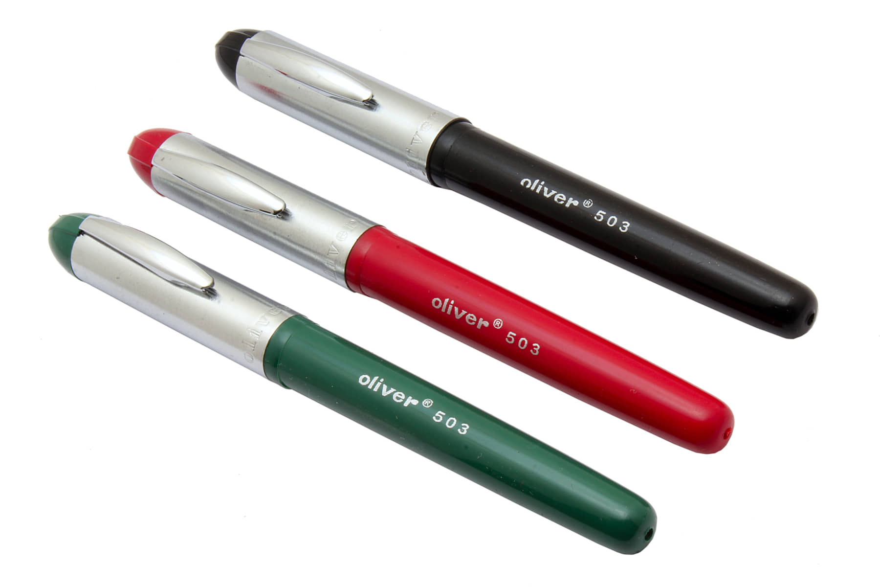 Srpc Set Of Oliver 503 Eyedropper Fountain Pen With Chrome Metal Cap