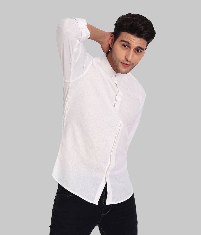     			Vida Loca - White 100% Cotton Slim Fit Men's Casual Shirt ( Pack of 1 )