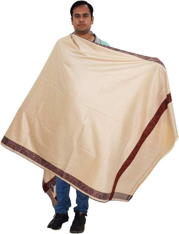 Vrinde Beige Solid Shawl - ( Pack of 1 ) Vrinde Beige Solid Shawl - ( Pack of 1 )