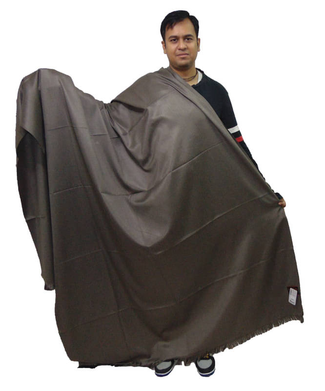     			Vrinde Grey Solid Shawl - ( Pack of 1 )