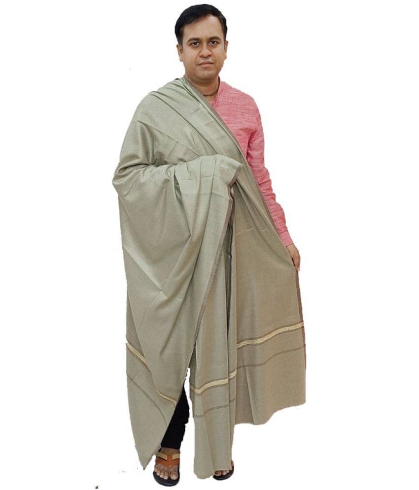     			Vrinde Grey Solid Shawl - ( Pack of 1 )