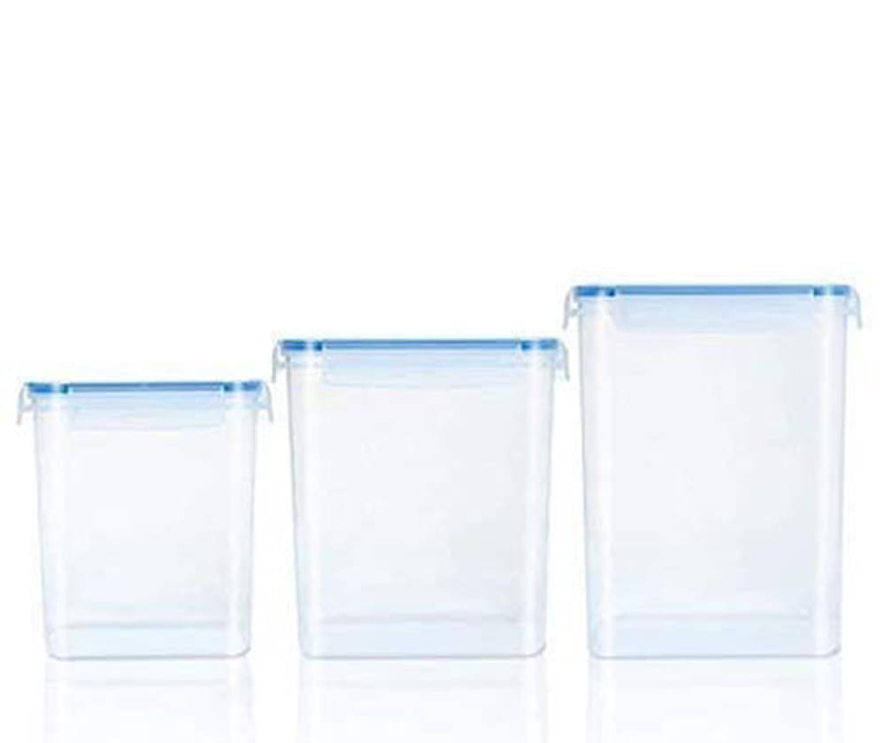 Woolco - 1000,1500,2500 ML Transparent Plastic Dal Container ( Set of 3 ) - 2500 Woolco - 1000,1500,2500 ML Transparent Plastic Dal Container ( Set of 3 ) - 2500