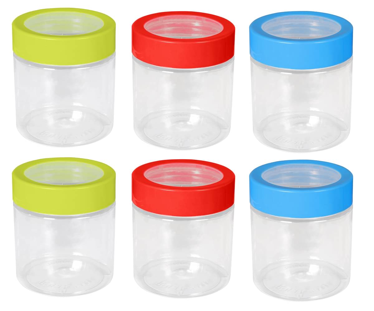     			Woolco - Multicolor Plastic Utility Container ( Set of 6 ) - 500