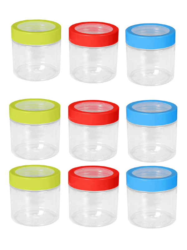 Woolco - Multicolor Plastic Utility Container ( Set of 6 ) - 500