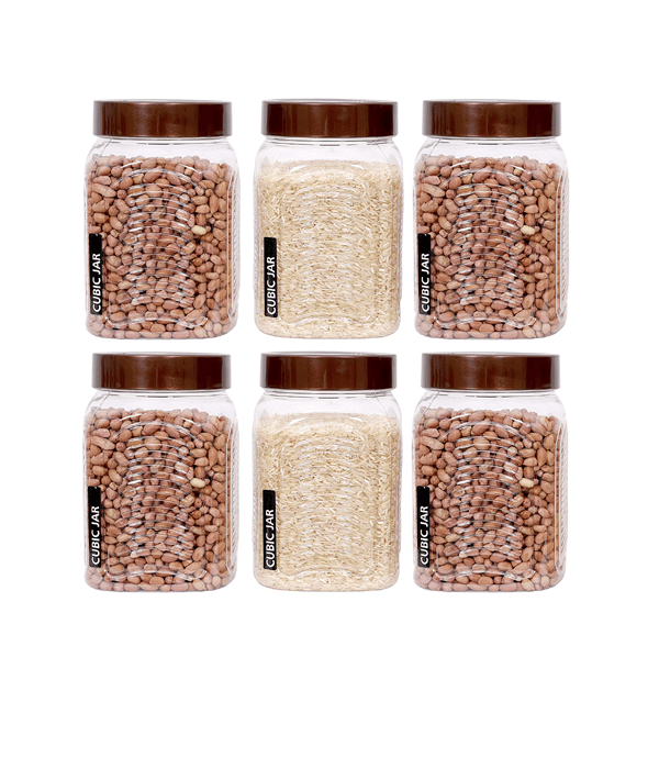     			Woolco - Transparent Plastic Utility Container ( Set of 6 ) - 500