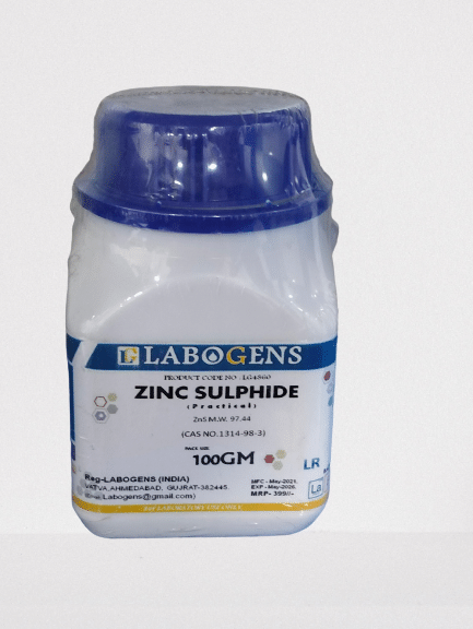     			ZINC SULPHIDE (practical) 100GM