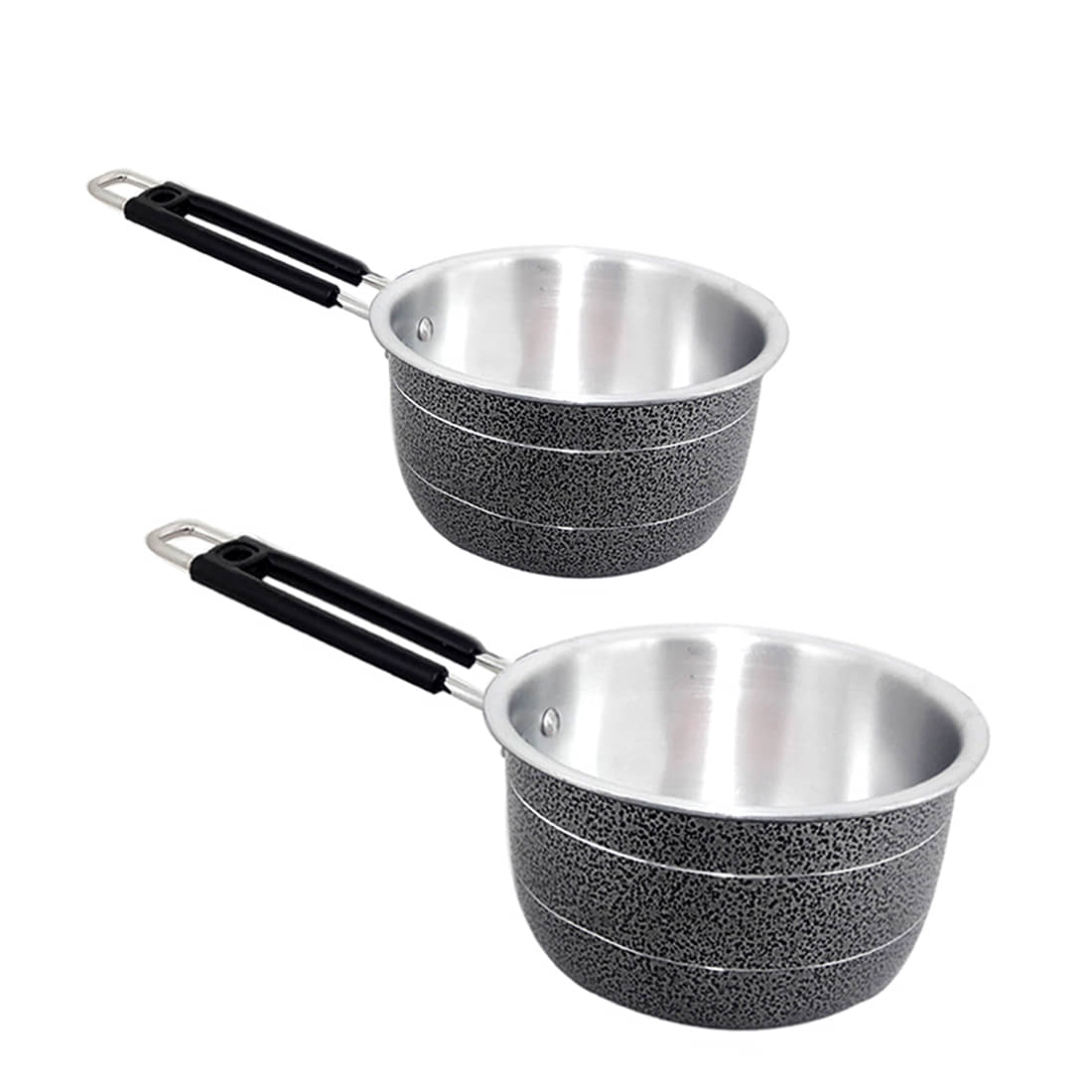 bartan hub - Sauce Pan Set of 2 Aluminium Enamle Sauce Pan 1500 ml ( Pack of 2 ) - Cookware | Buy online on ZillyBuy