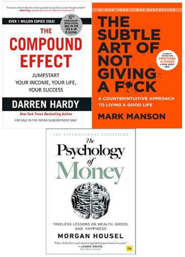 Combo:Compound Effect+The Psychology Of Money+sublte Art Combo:Compound Effect+The Psychology Of Money+sublte Art