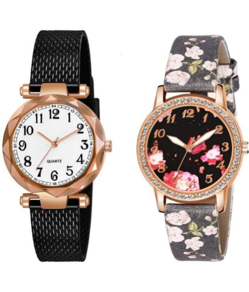     			DECLASSE - Light Grey Leather Analog Womens Watch
