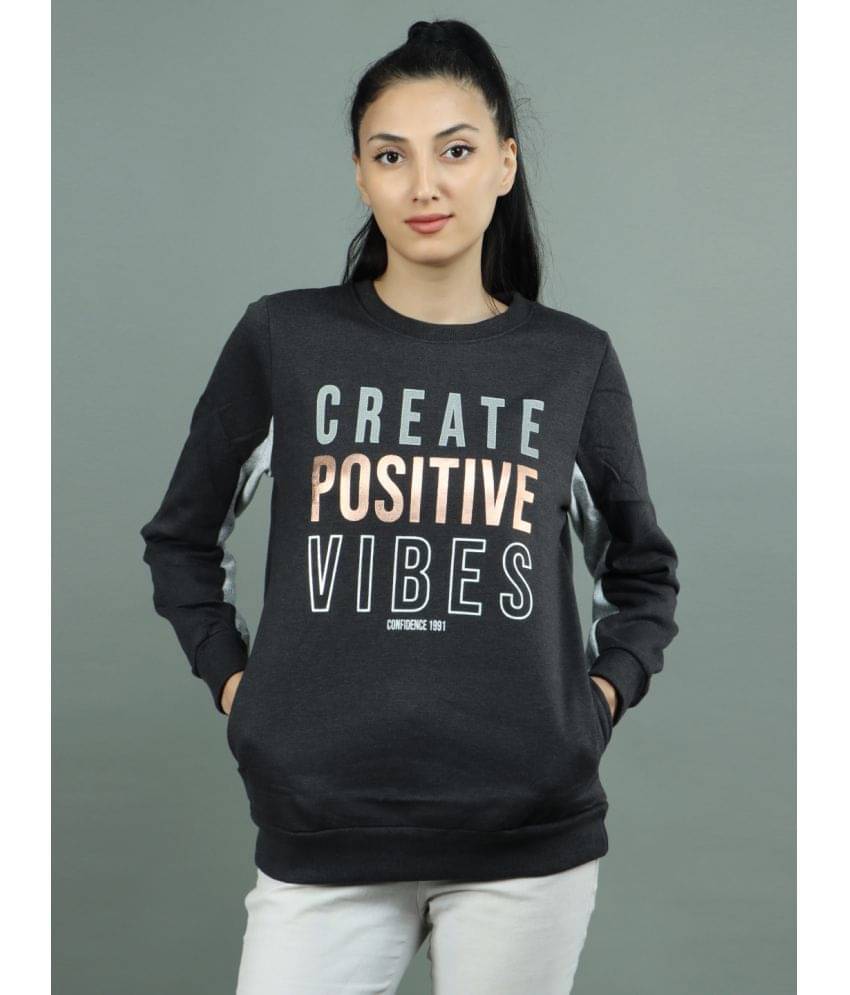 NEXGEN CLUB Fleece Black Non Hooded Sweatshirt NEXGEN CLUB Fleece Black Non Hooded Sweatshirt