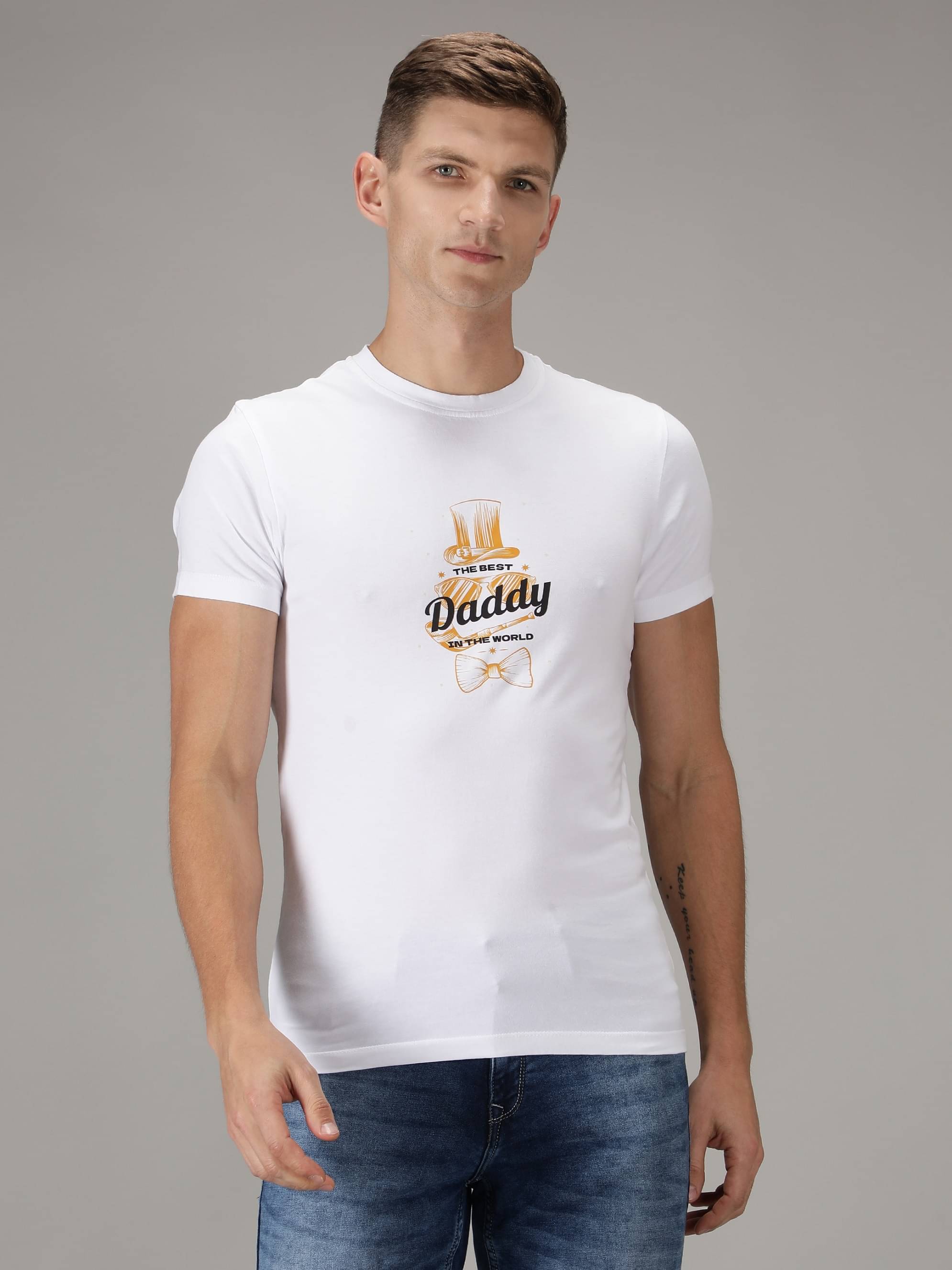     			NUEVOSPORTA - White Cotton Regular Fit Men's T-Shirt ( Pack of 1 )