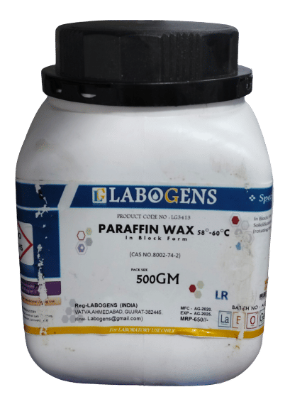 PARAFFIN WAX 58°-60°C  500GM