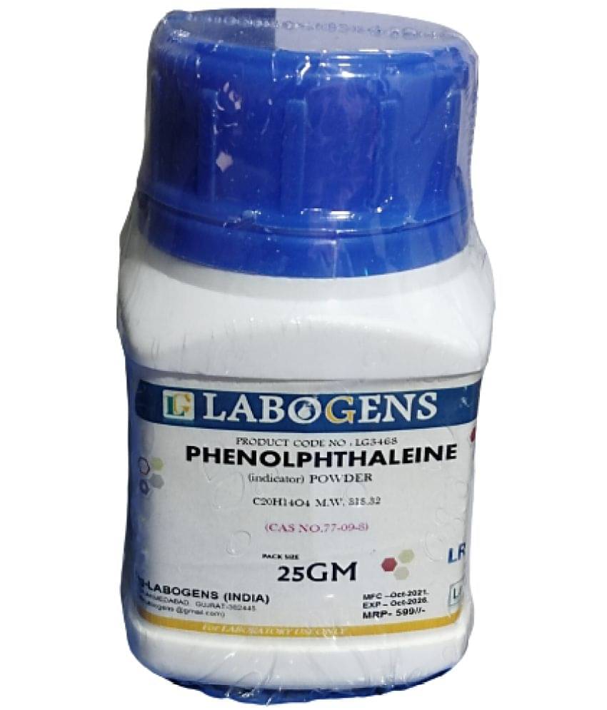     			PHE-NOLPHTHA-LEINE (indicator) POWDER 25GM