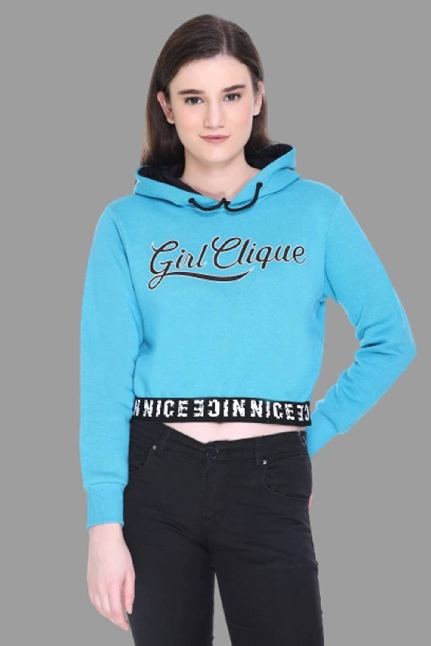 RF RAVES Fleece Green Hooded Sweatshirt