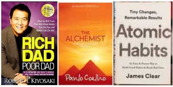 Rich Dad Poor Dad + The Alchemist + Atomic Habits - Stationery | Buy online on ZillyBuy