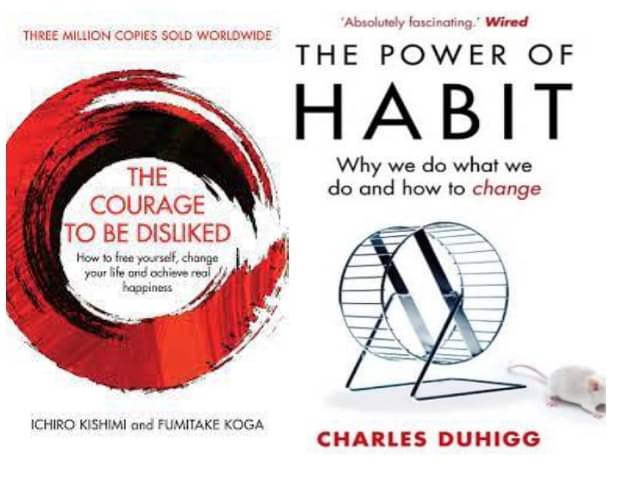     			The Power of Habit: Why We Do What We Do, and How to Change+The Courage To Be Disliked: How to free yourself, change your life and achieve real happiness (Courage To series)