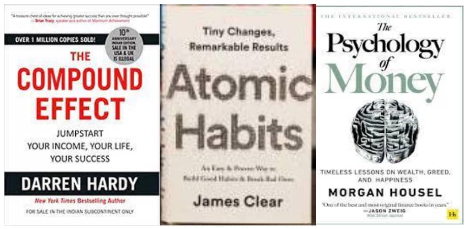 The Psychology of Money + Atomic Habit + compound effect 3 book in combo - Stationery | Buy online on ZillyBuy