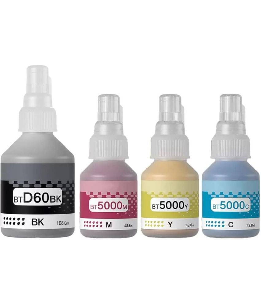     			zokio FOR BROTHER DCP-T300 Multicolor Pack of 4 Cartridge for Brother BT5000 & BT6000BK use printer DCP-T300, DCP-T500, DCP-T700W, MFC-T800W