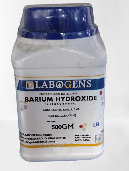     			BARIUM HYDROXIDE (octahydrate) 500GM