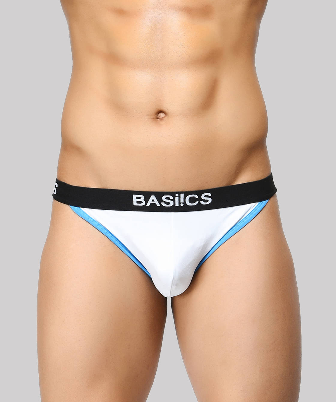 BASIICS By La Intimo Pack of 1 Spandex Briefs For Men's ( White ) BASIICS By La Intimo Pack of 1 Spandex Briefs For Men's ( White )