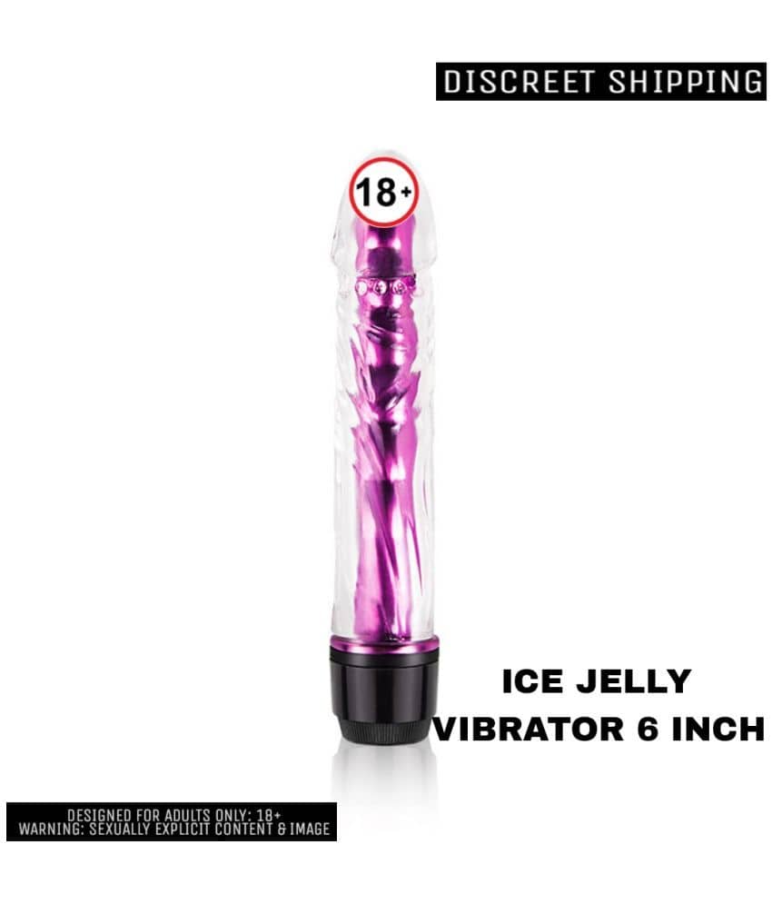 ICE JELLY VIBRATOR 6 INCH For Women