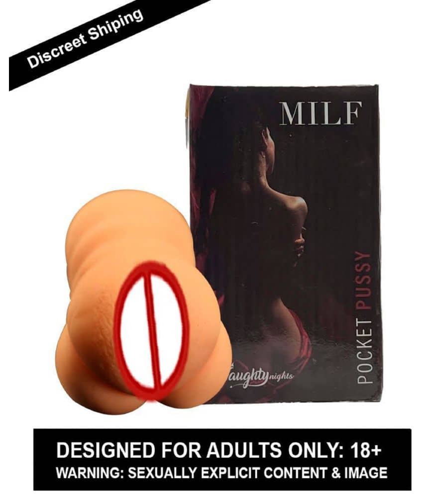 Male Masturbator Vaginal Flesh Pocket Pussy Light Sex Toy for Men Realistic Pocket Stroker-MILF