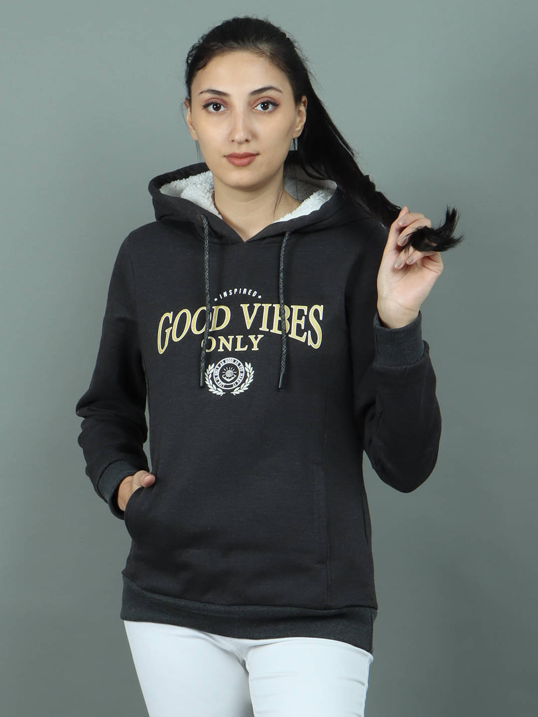     			NEXGEN CLUB Fleece Black Hooded Sweatshirt