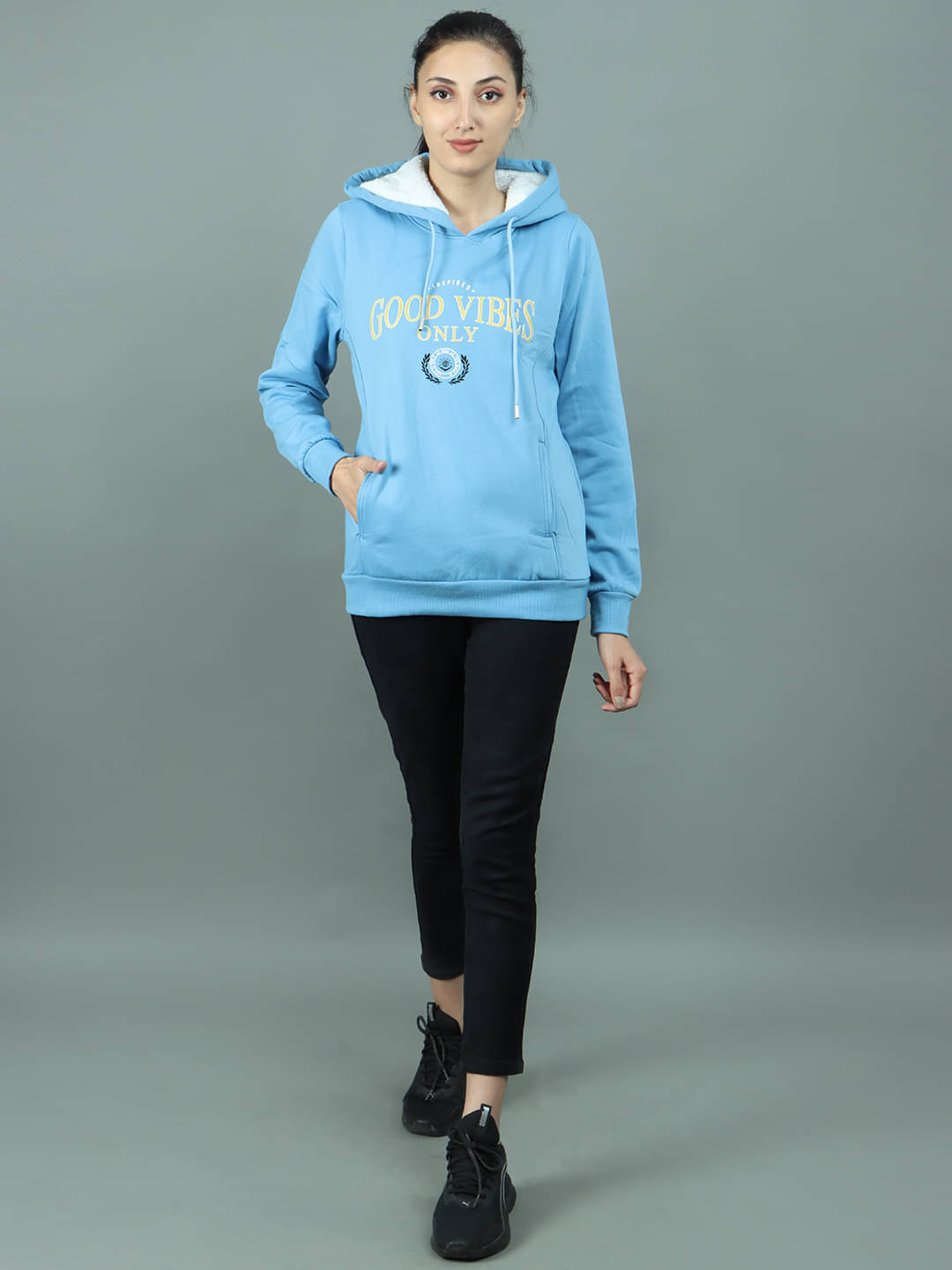     			NEXGEN CLUB Fleece Blue Hooded Sweatshirt