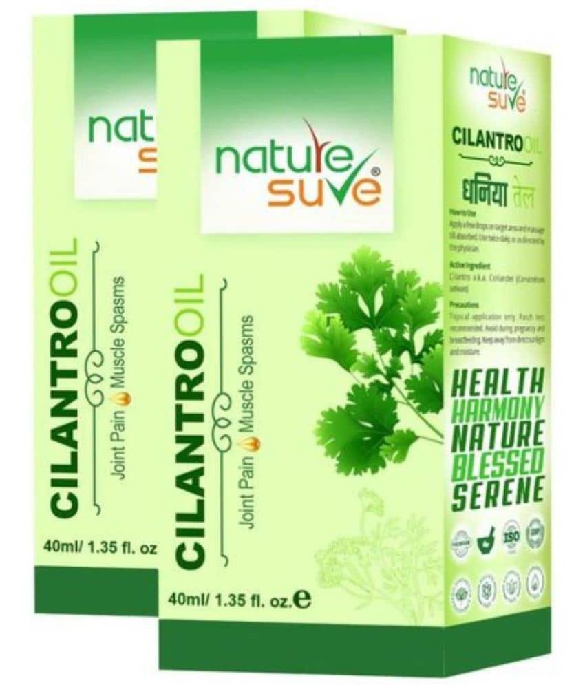 Nature Sure Cilantro Dhania Oil For Joint Pain Oil 80 Ml Pack of 2