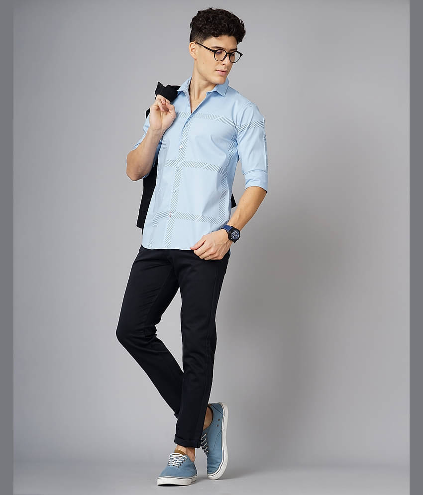 Paul Street - Grey 100% Cotton Slim Fit Men's Casual Shirt ( Pack of 1 )