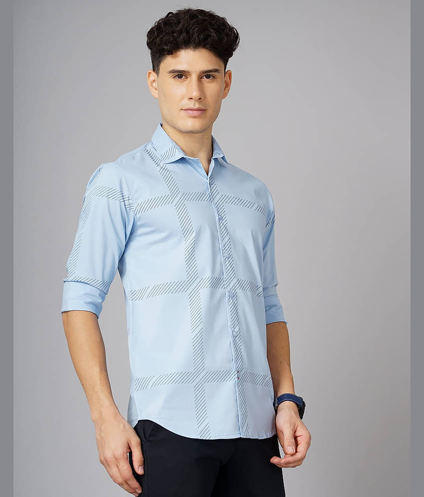 Paul Street - Grey 100% Cotton Slim Fit Men's Casual Shirt ( Pack of 1 )