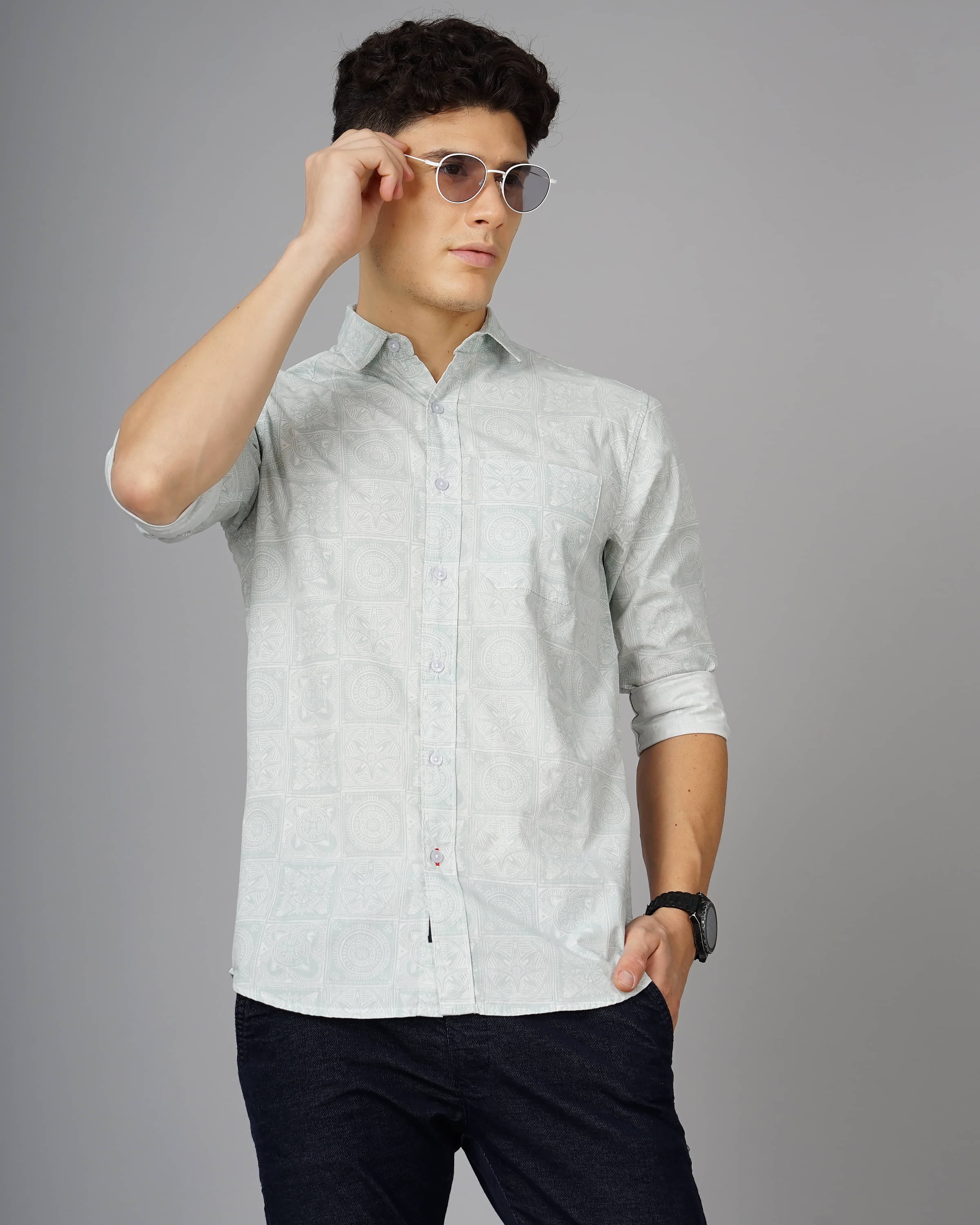     			Paul Street - Green 100% Cotton Slim Fit Men's Casual Shirt ( Pack of 1 )