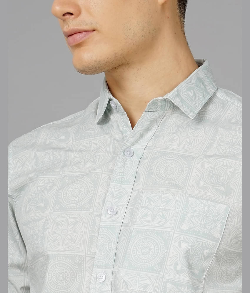 Paul Street - Green 100% Cotton Slim Fit Men's Casual Shirt ( Pack of 1 )