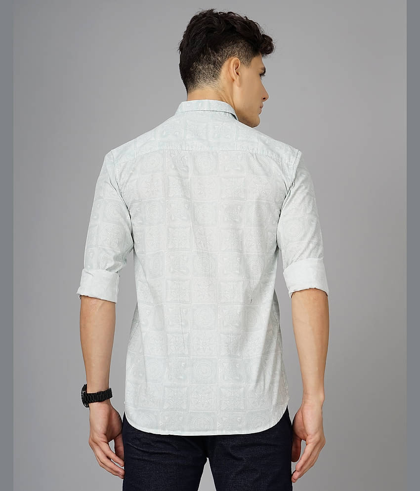 Paul Street - Green 100% Cotton Slim Fit Men's Casual Shirt ( Pack of 1 )