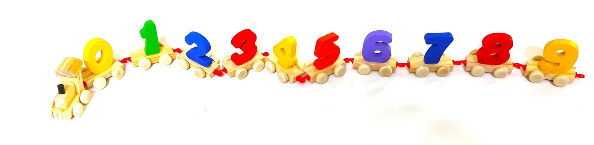     			Peters Pence- Wooden Number Train Set for kids (0-9 Number Train With Engine )