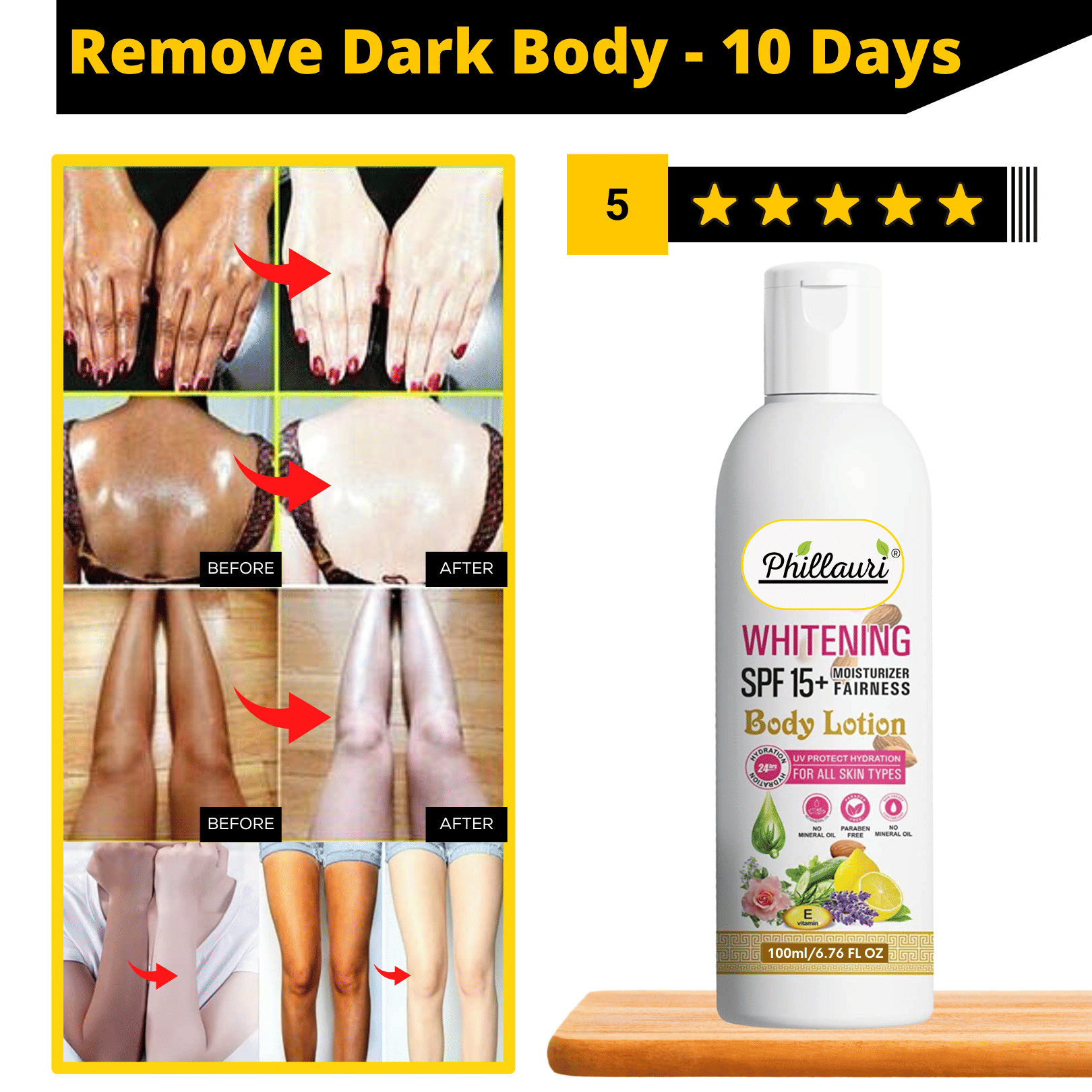Phillauri Body Lotion for Very Dry Skin, Nourishing Body Milk with Almond Oil & Vitamin E (100 ml)     			Phillauri Body Lotion for Very Dry Skin, Nourishing Body Milk with Almond Oil & Vitamin E (100 ml)