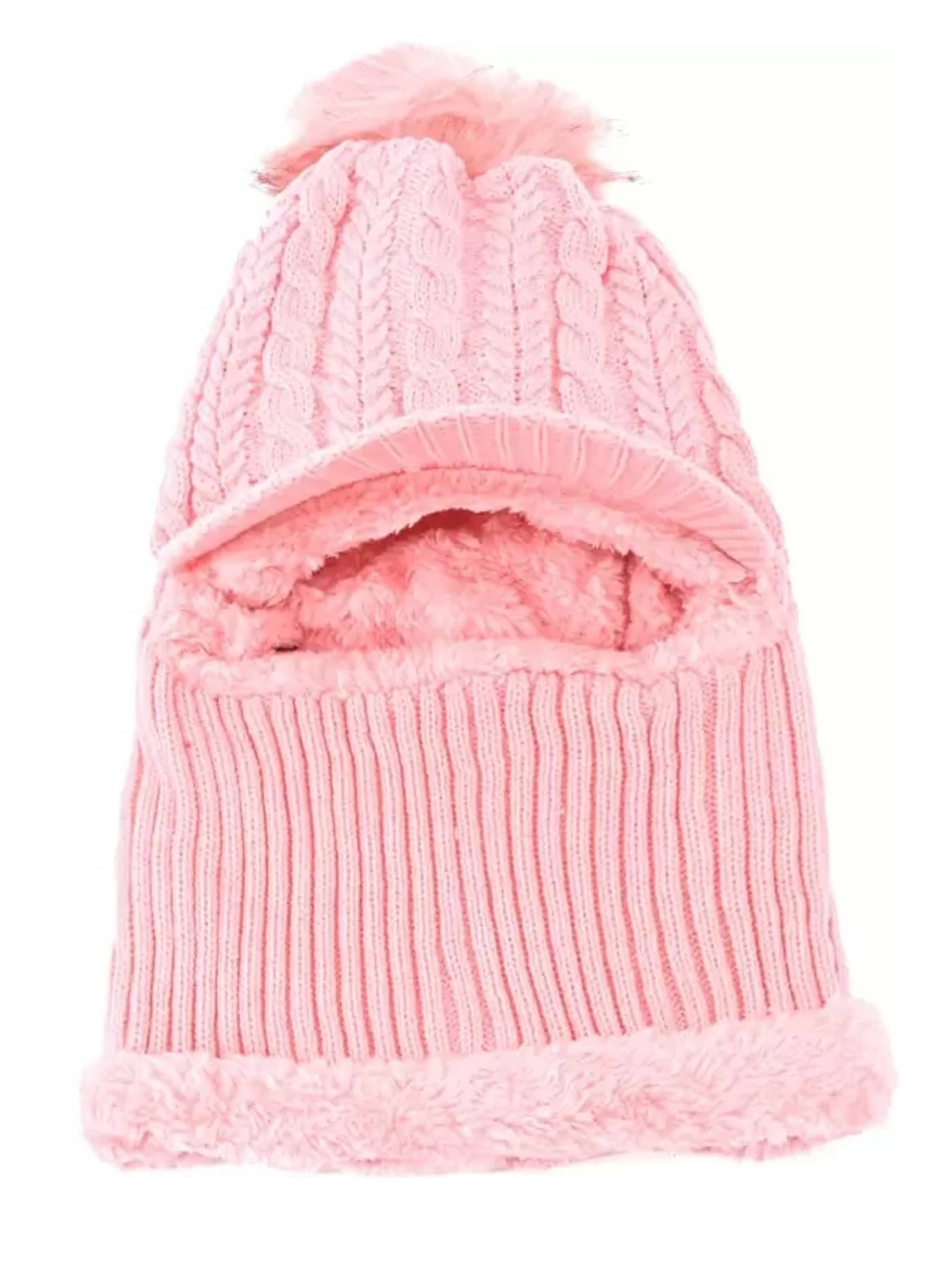 Zacharias - Pink Woollen Women's Cap ( Pack of 1 )