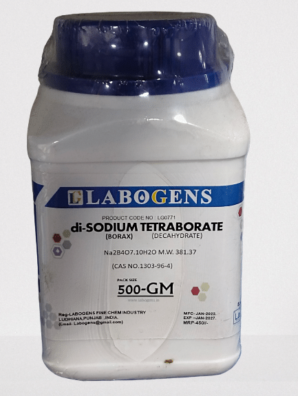     			(di-sodium tetraborate )BORAX (decahydrate)