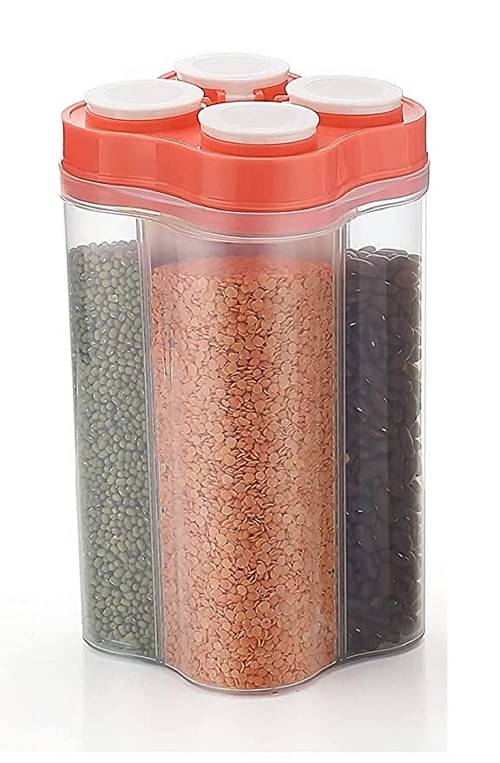     			iview kitchenware - Dal/Pasta/Grocery Pink Plastic Dal Container ( Set of 1 ) - 2500 ml