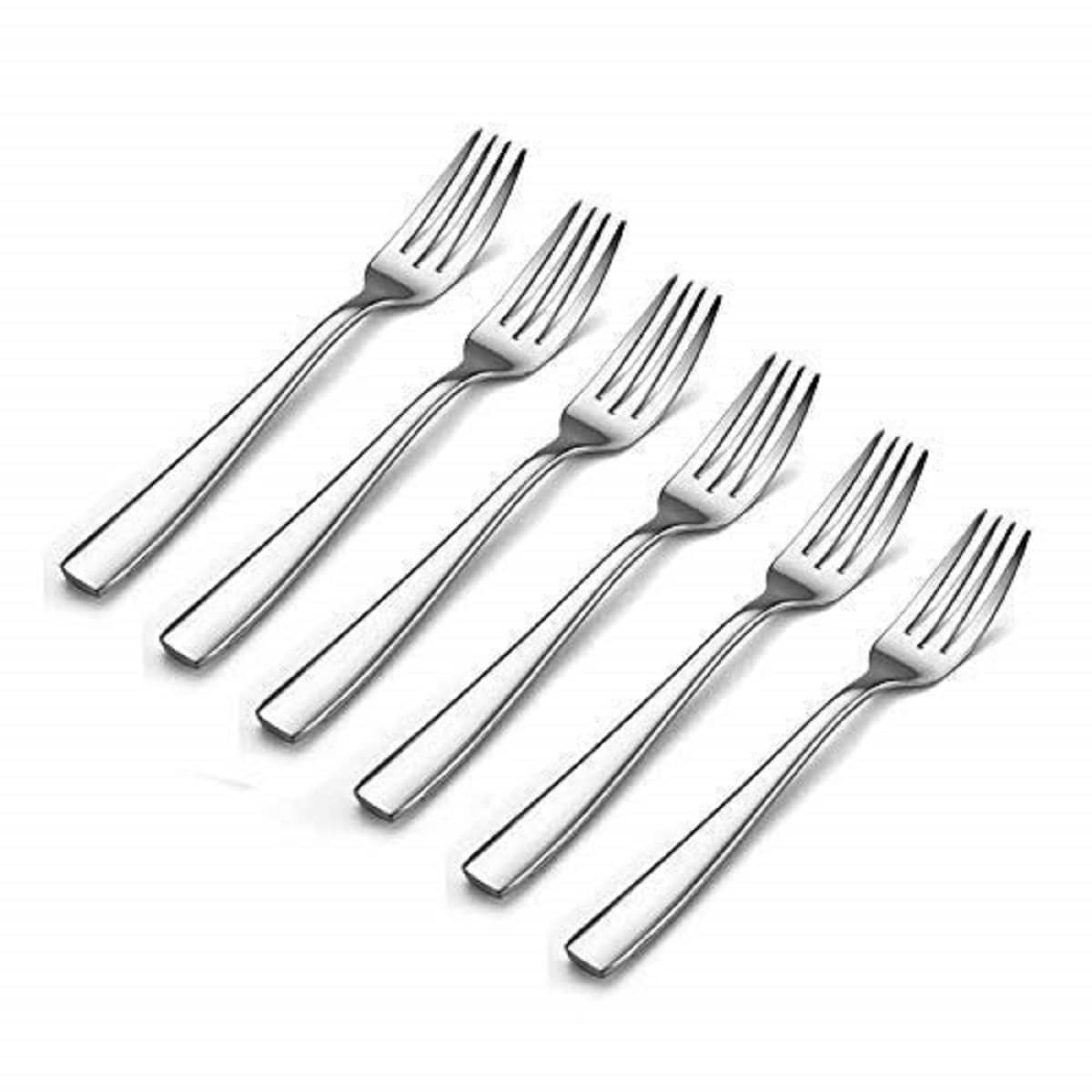 iview kitchenware - Silver Stainless Steel Table Fork ( Pack of 6 )